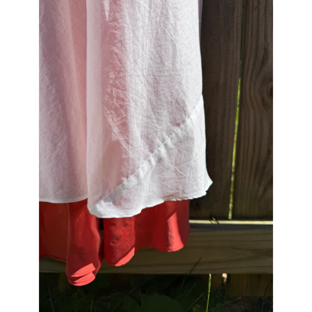 Banana Republic Silk-Lined Ballet Pink Sheer Maxi Dress - Picture 4 of 6